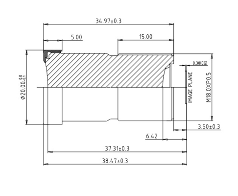 SC2210 EFL9.3mm Система мониторинга усталости водителя Линзы для безопасности и защиты в оптической промышленности