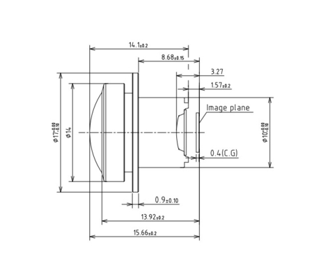 Бесшовный сцепление AVM панорамный объектив 3MP F2.03mm широкий угол съемки, точная помощь